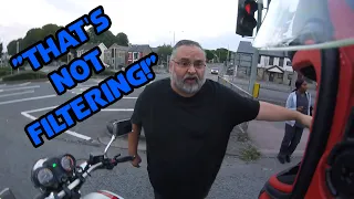 "That's Not Filtering!" UK Bikers vs Crazy, Angry People and Bad Drivers #142 [Re-Upload]