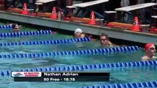 50 Yard Freestyle Nathan Adrian 18.78 at 2014 USMS Spring Nationals
