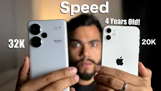 iPhone 11 vs Redmi Note 13 Pro+ Speed Test  | SURPRISING! iPhone 11 in 2024 (HINDI)