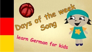 Days of the week Song for kids German/ learn German ABC / German Days of the wek/ Wochentage.