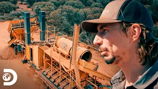 Equipe aluga poderosa máquina de planta seca | Febre do Ouro: O Desafio de Parker | Discovery Brasil