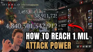 How to reach 1M Attack Power on Barb & DO CRAZY PET DAMAGE! Season 3 Diablo 4