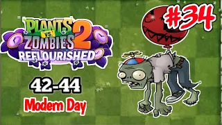 Plants vs. Zombies 2 Reflourished Modern Day day 42-44 (Balloon Zombie) #34