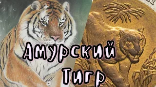 ЖвММ # 15 Амурский тигр 10 рублей 1992 г.