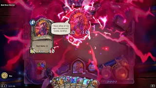 Hearthstone - Book of Mercenaries - Varden Dawngrasp vs Raid Boss Onyxia