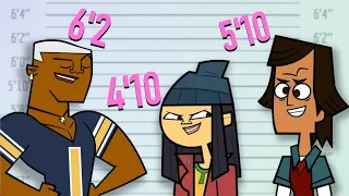 Total Drama Character Height Chart UPDATED 2023
