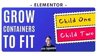 Using Grow to fill containers - Elementor Wordpress Tutorial