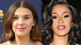 Millie Bobby Brown SLAYS Cardi B's "Girls Like You" Rap LIVE at Maroon 5 Show