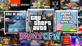 Every BronyCFW Gameplay Video From 2022 (Gru Theft Auto, Fortnite 2, Roblox On PS4 and 46 others! 😳)