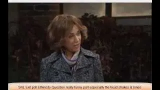 SNL - Exit poll and Ethnicity question -truly funny -Hillarious Extract