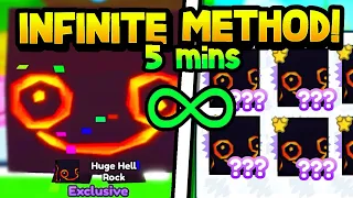 😲∞ I Found How to Hatch *INFINITE* HUGE HELL ROCKS in Pet Simulator X! (New Update)