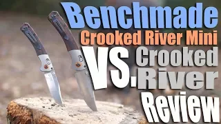 Benchmade Mini Crooked River vs full size Knife Review. Their best EDC blade yet?