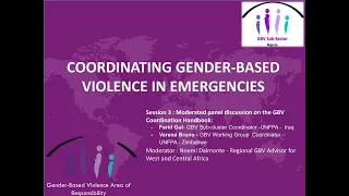 Coordinating Gender-Based Violence in Emergencies