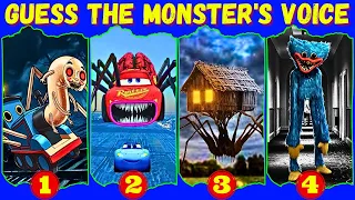 Guess Monster Voice Spider Thomas, McQueen Eater, Spider House Head, Huggy Wuggy Coffin Dance