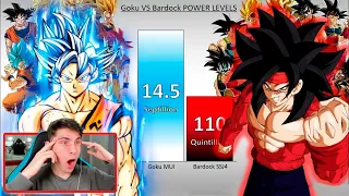 GOKU VS BARDOCK TRANSFORMACIONES NIVEL DE PODER - REACCION THEKALO