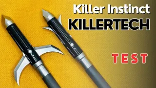 KILLERTECH by Killer Instinct 125 gr (for crossbows or compounds) Broadhead Test