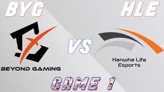 BYG vs HLE Game 1 | Worlds 2021 Play-In Knockouts Day 2 | Beyond Gaming  vs Hanwha Life Esports