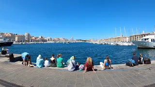 Marseille walking tour France | Summer【4K】