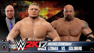 WrestleMania 33: Brock Lesnar vs. Goldberg - Universal Title Match — WWE 2K17 Match Sims