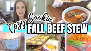 SOUTHERN SWEET POTATO BEEF STEW | COOK WITH ME