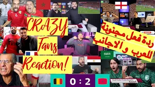 Belgique vs Maroc 0-2 🔥 شاهد ردود فعل اسطورية للعرب و الاجانب على فوز المغرب ضد بلجيكا