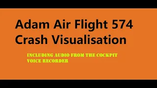 Adam Air Flight 574 - Air Crash Visualisation Using MSFS2020