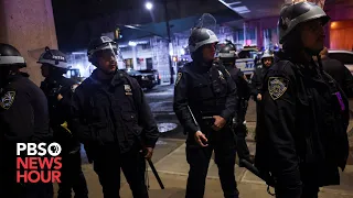 WATCH LIVE: NYPD gives update on gun fires while clearing protest in occupied Columbia building