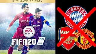 FIFA 20 ПОТЕРЯЛА ПАРТНЕРСТВО ТРЕХ ТОП КОМАНД. PES 2020 НА КОНЕ?