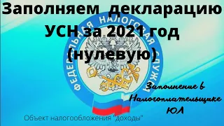 Заполняем и отправляем нулевую декларацию УСН за 2021 год за 5 минут