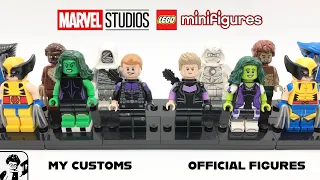 LEGO Marvel Studios Collectable Minifigure Series vs. My Customs! (CMF Comparison and Review)!