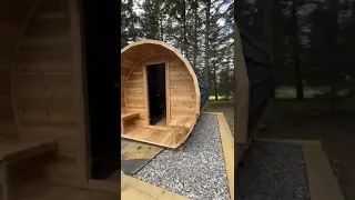 8x12 Cedar Barrel Sauna ☺️