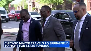 Johnson meets with labor leaders on 2nd day in Springfield