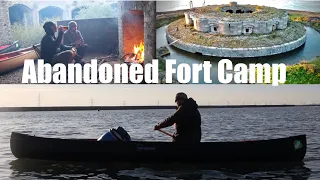 Three Day Canoe Camping Trip.  River Medway Tidal Estuary.  Camping in an Abandoned Fort.