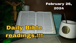 Daily bible readings on February 26, 2024. @DailyBible-my6ny