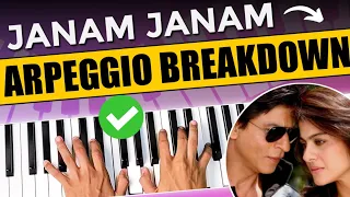 Janam Janam - Best Arpeggio pattern - Arpeggio pattern for Hindi songs - PIX Series - Hindi