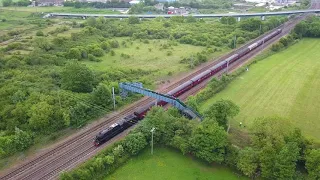 LMS Stanier Class 5 4-6-0 - Black 5 - Leaving Hitchin with Sound