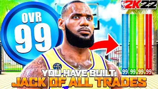 THIS 99 OVR "JACK OF ALL TRADES" BUILD IS THE RAREST BUILD ON NBA2K22  LaMonsta