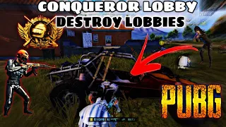 Conqueror Lobby Just Push And Push 🥶 Hard Lobby | PUBG MOBILE | IS HAFIZ