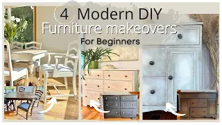 4 Modern DIY Furniture Makeovers: Chalk Painting For Beginners