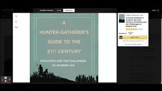 A Hunter Gatherer's Guide to the 21st Century  Evolution and the Challenges of Modern Life