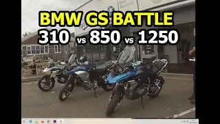BMW GS Battle | G310 vs F850 vs R1250 - Which is the right GS for you?