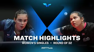 Mostafavi Leili vs Diaz Adriana | WTT Contender Tunis | WS | R32