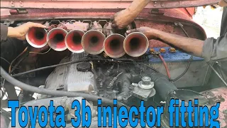 How to Toyota 3b injector fitting : Toyota 3b engine start