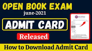 OBE Admit Card June 2021 | Admit Card Released | Admit Card kaise nikale DU SOL OBE Admit Card 2021