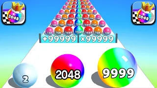 Ball Run 2048, Merge Ball 2048, Yoga Balls ​- All Levels Gameplay Android,ios New Mobile Games MGOIE