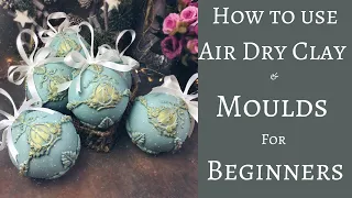 HOW TO USE CLAY & MOULDS | DECOUPAGE FOR BEGINNERS