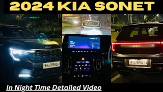 2024 Kia Sonet Special Night Review ✅ | Powerful Headlights in City or Highway ? Interior Lights 😍