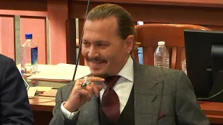 Johnny Depp LAUGHS as Security Guard Testifies About Amber Heard