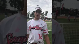 Team Italy's Erika Piancastelli (Scrap Yard Fast Pitch) at the 2018 USA Softball International Cup