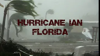 Hurricane Ian CAT 4 Landfall over Placida and Cape Coral, Florida September 28, 2022